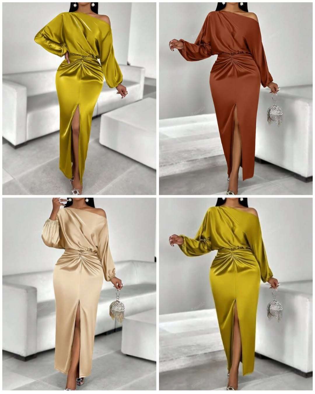 Heavy satin fancy dress