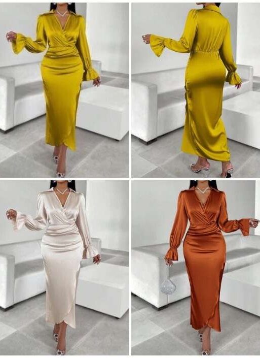 Satin fancy dresses