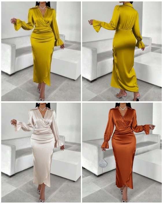 Satin fancy dresses