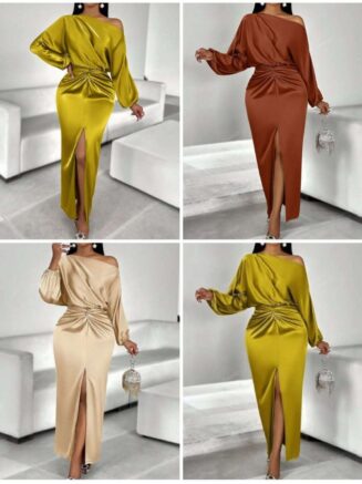 Heavy satin fancy dress